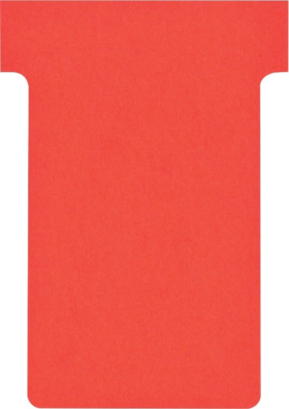Nobo Size 2 T-Cards Red Pack of 100