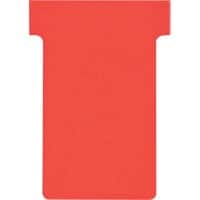 Nobo Size 2 T-Cards Red Pack of 100