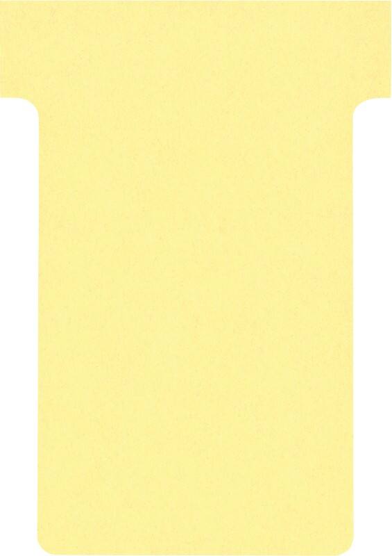Nobo Size 2 T-Cards Yellow 4.9 x 8.5 cm Pack of 100