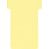 Nobo Size 2 T-Cards Yellow 4.9 x 8.5 cm Pack of 100