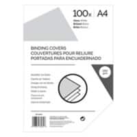 Binding Cover A4 Plastic 250 gsm White Pack of 100