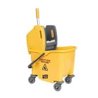 Purely Smile Mop Bucket and Wringer 25 L Yellow