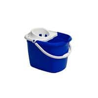 Purely Smile Mop Bucket and Wringer Plastic 12 L Blue