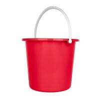 Purely Smile Bucket Plastic 9 L Red