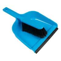 Purely Smile Plastic Dustpan and Brush Blue