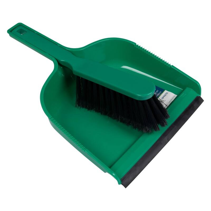 Robert Scott Plastic Dustpan and Brush Green