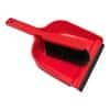 Purely Smile Plastic Dustpan and Brush Red