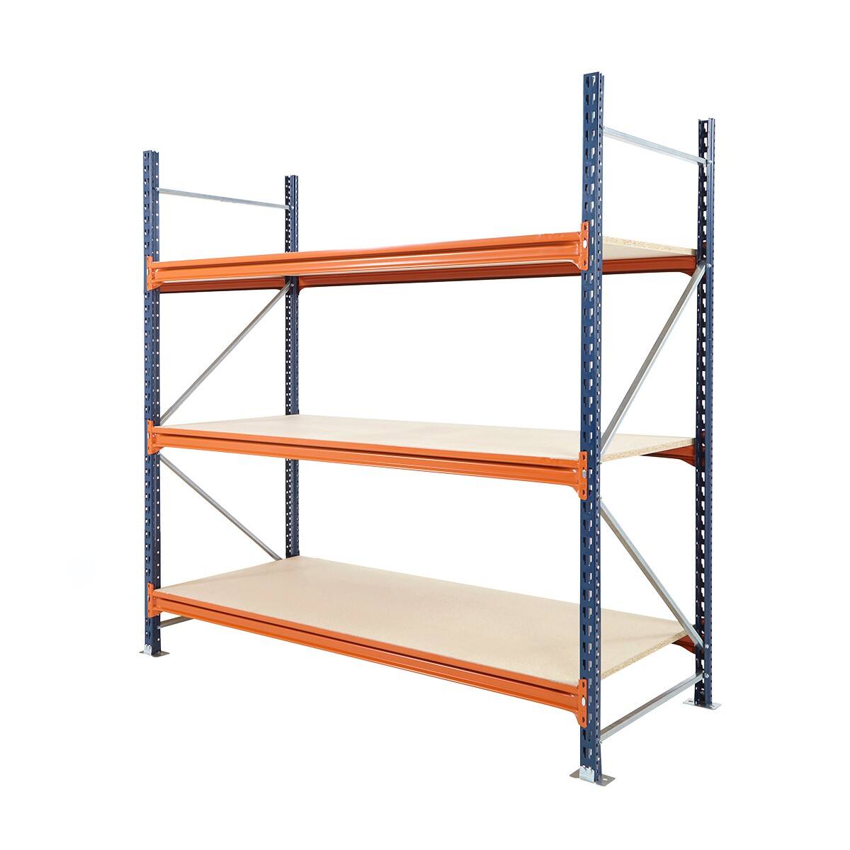 MECALUX Heavy Duty Shelving Unit with 3 Chipboard Shelves 2000 x 1825 x 900 mm