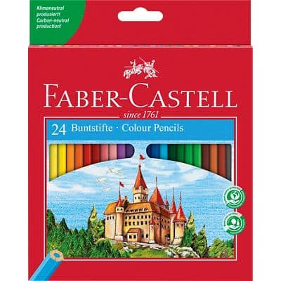 Faber-Castell Pencil Classic Colour Assorted Pack of 24