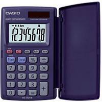 Casio HS-8VER Pocket Calculator 8 Digit LCD Display Blue