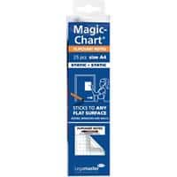 Legamaster Magic-Chart Paperchart Foil White 25 Sheets