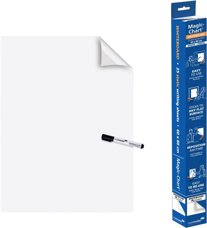 Legamaster Magic-Chart Whiteboard Foil Plain Special format 15 Sheets