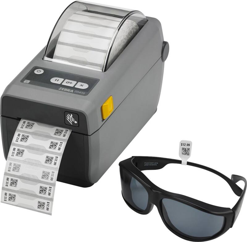 Zebra Direct Thermal Label Printer ZD410 12 Dots/mm 300 DPI USB Bluetooth Wi-Fi White