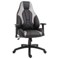 Vinsetto Office Chair White PU Leather, Sponge, PP, Nylon 921-287WT