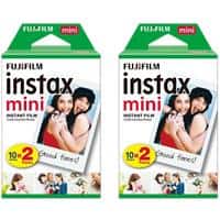 Fujifilm Instant Photo Film Glossy White Suitable for instax Mini Pack of 40