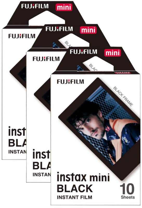 Fujifilm Instant Photo Film Black Suitable for instax Mini Pack of 30