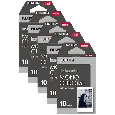 Fujifilm Instant Photo Film Monochrome Suitable for instax Mini Pack of 50