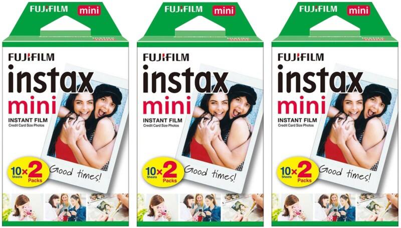 Fujifilm Instant Photo Film White Suitable for instax Mini Pack of 60