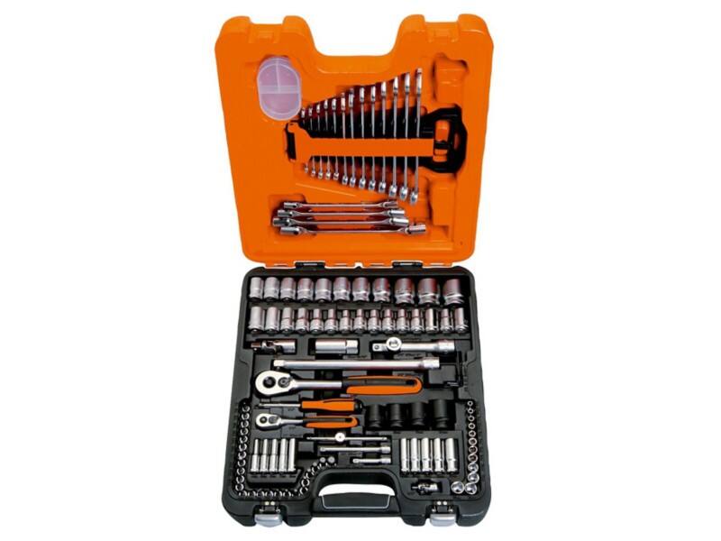 S108 Socket & Combination Spanner Set of 108 Metric 1.4in & 1.2in Drive