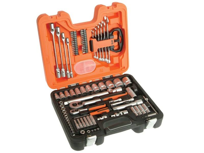 S910 Socket & Spanner Set of 92 Metric & AF 1.4 & 1.2in Drive