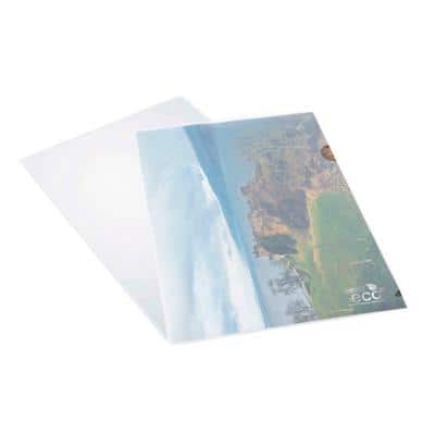Rapesco Eco Cut Flush Folder A4 Transparent Pack of 25