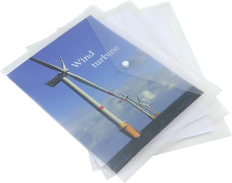 Rapesco Popper Wallet A4 PP (Polypropylene) 33.4 (W) x 0.5 (D) x 23.4 (H) cm Transparent Pack of 5