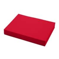 Tutorcraft Coloured Card A4 225 gsm Christmas Red Pack of 100 Sheets