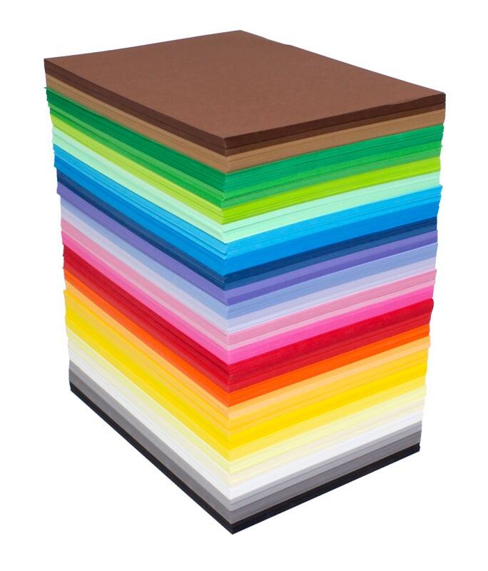 Tutorcraft A4 Crafting Paper Assorted  110 gsm Uncoated 2160 Sheets