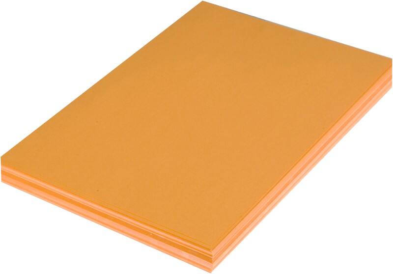 Tutorcraft A4 Crafting Paper Orange  110 gsm Uncoated 500 Sheets