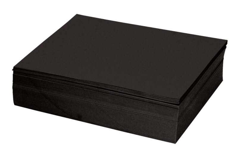 Tutorcraft A4 Crafting Paper Black  Uncoated 500 Sheets