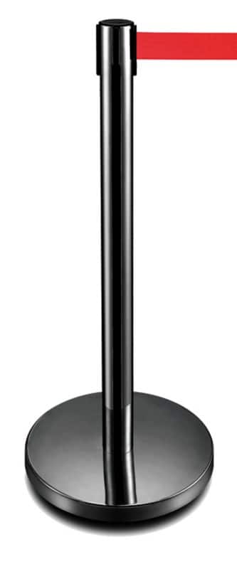 GPC Belt Barrier 35 x 35 x 93 cm Black, Red