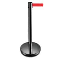 GPC Belt Barrier with Post Black, Red