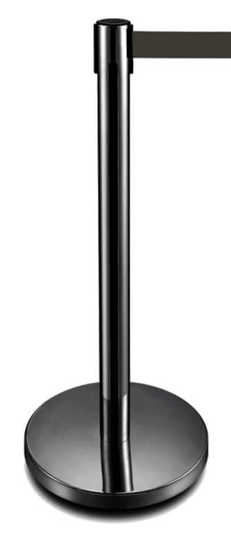 GPC Belt Barrier 35 x 35 x 93 cm Black