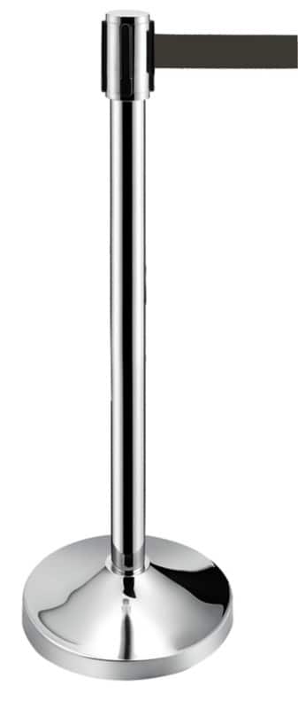 GPC Belt Barrier 35 x 35 x 93 cm Black, Silver