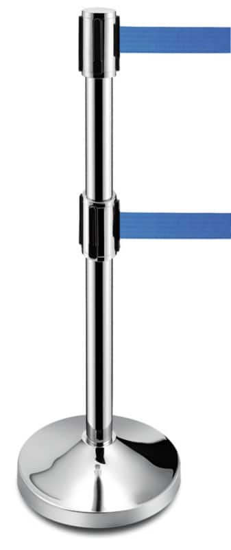 GPC Retractable Barrier 32 x 32 x 98.5 cm Blue, Silver RDLS7B