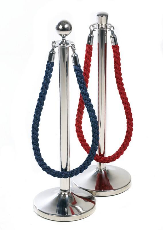 GPC Rope Barrier 32 x 32 x 98.7 cm Silver SPL11Z