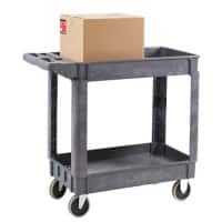 GPC Mobile Shelf Trolley 2 Shelves 225 kg 950 x 440 x 850 mm Grey
