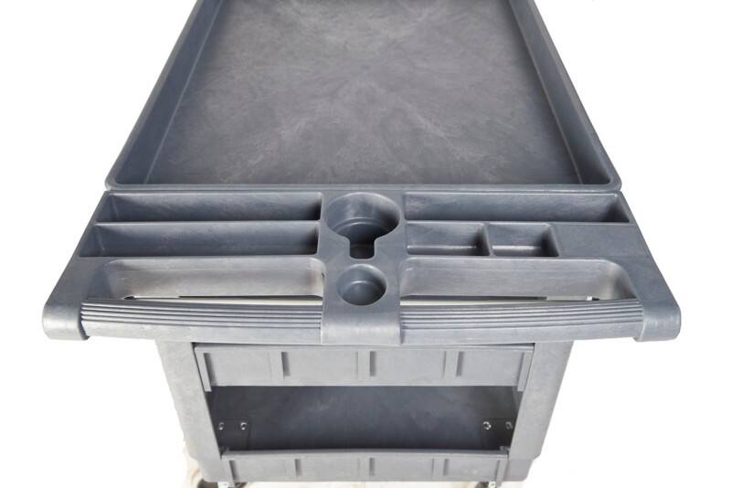 GPC Mobile Shelf Trolley 3 Shelves 225 kg 1,100 x 650 x 850 mm Grey