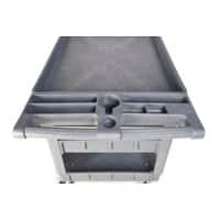 GPC Mobile Shelf Trolley 3 Shelves 225 kg 1,100 x 650 x 850 mm Grey