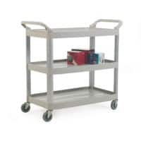 GPC Mobile Shelf Trolley 3 Shelves 225 kg 1,030 x 510 x 960 mm Grey