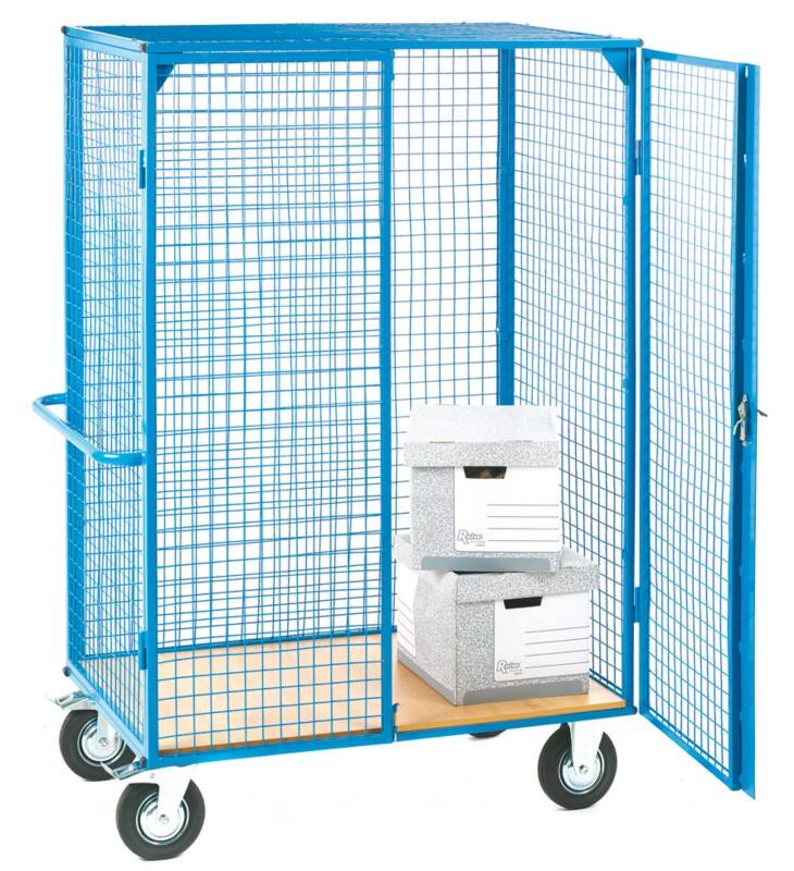 GPC Heavy Duty Distribution Truck, Wood Base, Lockable Doors, 1270 x 750mm, 500kg Capacity