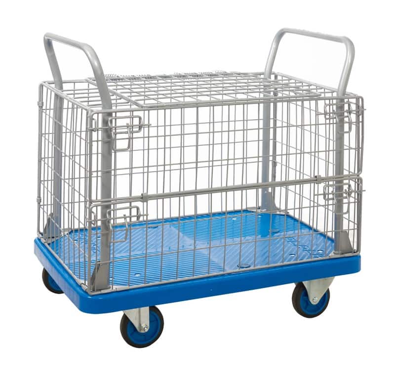 ProPlaz Mobile Shelf Trolley 1 Shelf 300 kg 900 x 600 x 895 mm Blue