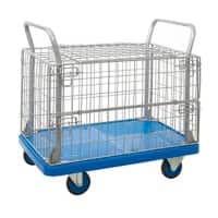ProPlaz Mobile Shelf Trolley 1 Shelf 300 kg 900 x 600 x 895 mm Blue
