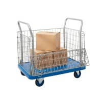 ProPlaz Mobile Shelf Trolley 1 Shelf 300 kg 900 x 600 x 880 mm Blue