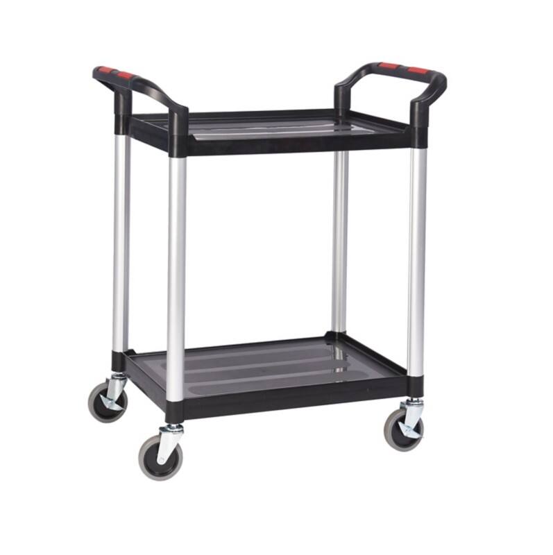 ProPlaz Mobile Shelf Trolley 2 Shelves 150 kg 750 x 460 x 940 mm Black