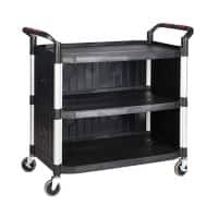 GPC Shelf Trolley with 3 Shelves and Enclosed Sides 990 x 515mm,150kg Capacity