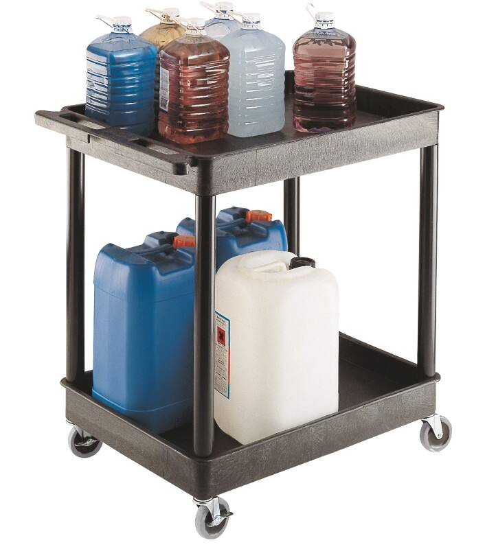 Super Strength Super Strength Plastic Multi Purpose Trolley, 2 Tray, 920 x 640mm, 150kg Capacity