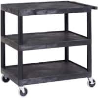 GPC Plastic Multi Purpose Trolley with 3 Shelves 150kg Capacity