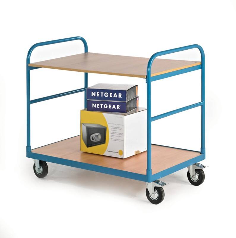 GPC Mobile Shelf Truck 2 Shelves 250 kg 1,050 x 605 x 890 mm Blue