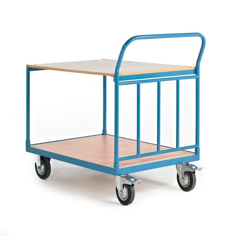 GPC Mobile Shelf Truck 2 Shelves 250 kg 1,050 x 700 x 1,050 mm Blue